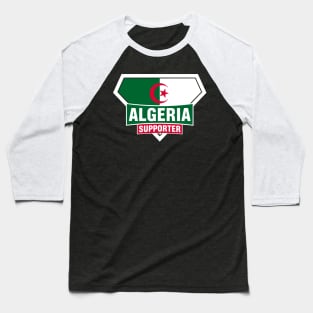 Algeria Super Flag Supporter Baseball T-Shirt